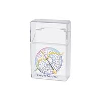 Cigarette Case Box for 85mm King Size 20pcs Transparent Cigarette Display Holder Transparent Portable Case for Men Women (Sagittarius)