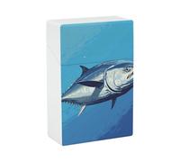 Cigarette Case - Colorful Tuna Cigarettes Box Crush Proof Waterproof Hard Plastic Cigarette Holder Case Stylish Lighter Holder Gift for Men/Women