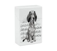 Cigarette Case Dachshund Music Notes Cigarettes Smoking Accessories