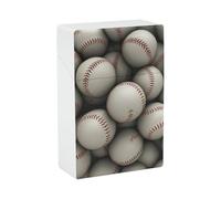 Cigarette Case for Women King Size Cigarette Case Baseball Extra Slim Cigarettes Box Portable Waterproof Vintage Cigarettes Holder for Women Men
