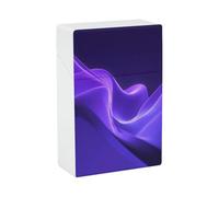 Cigarette Case Glowy Neon Purple Plain Clean Colour Plastic Cigarette Pocket Holder Flip