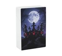 Cigarette Case - Obsidian Crown & Moonlight Stylish Plastic Cigarette Holder Box for Women & Men, Portable Crush-Proof Cigarette Organizer