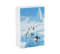 Cigarette Case Sealed Dispensers Suitable for Work Travel and Dining Can Protect Cigarettes from Water Erosion Penguins on The Ice