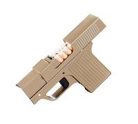 Cigarette case straight into the inflatable lighter multi-functional dual-use smoking set, a good gift for men and women, 10 thick cigarette cases (Color : 1)