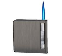 Cigarette Case with Lighter, Two-in-One Retro Design, 20 Capacity, Windproof, Pressure-Resistant, Moisture-Proof, Perfect for Indoor/Outdoor Gift Giving