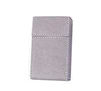 Cigarette Cases RUI Thick, PU-Leather Business 20 Cigarette Box Portable Cigarette Storage Case Personalized For Male And Female (Color : Gray)