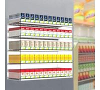 Cigarette Display Rack, Clear Acrylic Organizer, Auto Pusher Holder, 2-7 Tier Retail Showcase, Cigarette Case for Shops, Dimensions 38x27x20cm, Efficient Cigarette Storage