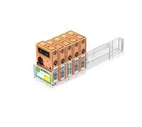 Cigarette Display Rack for Retail, 20pcs Automatic Cigarette Case Auto Push Cigarette Holder Cigarette Display Rack Cigarette Dispenser Practical Cigarette Pusher Store Display Rack (Color : Clear,