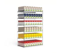 Cigarette Display Rack Holder for Retail Counter/Wall Mounted Shelves with Spring-Loaded Actuators Easy Assembly Color C Size 61.5x28.4x84cm - Perfect for Store nization