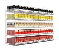 Cigarette Display Rack Multi-Tiered Retail Merchandise Snack Display Rack Suitable for Retail Stores,Cigarette Display Rack, Commercial Automatic Floating Shelf Showcase, Vending Machine Acr