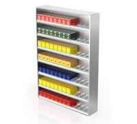 Cigarette Display Rack Multi-Tiered Retail Merchandise Snack Display Rack Suitable for Retail Stores,Wall-Mounted Aluminium Cigarette Display Holder - Automatic Pusher Tray for Retail Stores
