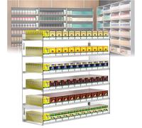 Cigarette Display Rack Multi-Tiered Retail Merchandise Snack Display Rack Suitable for Retail Stores,Cigarette Display Rack, Wall Mounted Acrylic Showcase, Retail Organizer with Auto Cigaret