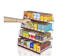 Cigarette Display Rack Multi-Tiered Retail Merchandise Snack Display Rack Suitable for Retail Stores,Automatic Tobacco Display Rack Pushers - Clear Acrylic Cigarette Holder, 5-Layer Cigar St
