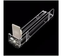 Cigarette Display Rack Multi-Tiered Retail Merchandise Snack Display Rack Suitable for Retail Stores,Wall-Mounted Acrylic Cigarette Display Rack, Automatic Pushers Holder for Retail, Superma