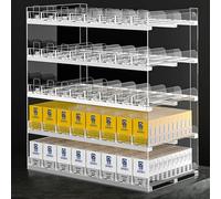 Cigarette Display Rack with Auto Pusher, 10-Pack Holder, Clear Case for Retail Showcase, Durable and Stylish