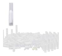 Cigarette Filters (100 pcs) Fiber Cotton Multi-Filtration, Reduces Tar and Tobacco Stains for Ø8mm Standard Size Cigarettes, with Adapters for Ø6mm Ø5mm Ultrathin Cigarettes White