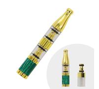 Cigarette Filters Emerald Green Pattern Double Filtration Cigarette Holder Reusable Clean Tar Tobacco Filter with Multi-Filtering for Standard Size Cigarettes Ø8mm,Slim Cigarettes Ø6mm and Ø5mm