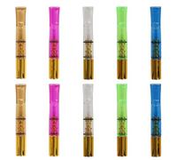 Cigarette Filters Five-Colour Gold Plating 10pcs Cigarette Holder Reusable Clean Tar Tobacco Filter with Multi-Filtering for Standard Size Cigarettes Ø8mm,Slim Cigarettes Ø6mm and Ø5mm