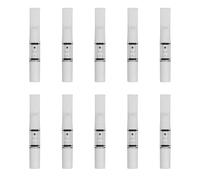 Cigarette Filters Pure White Set 10pcs Cigarette Holder Reusable Clean Tar Tobacco Filter with Multi-Filtering for Standard Size Cigarettes Ø8mm,Slim Cigarettes Ø6mm and Ø5mm