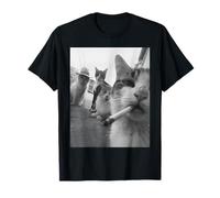 Cigarette Kitten Smoking Cat Meme Kitten Stupid Brainrot T-Shirt