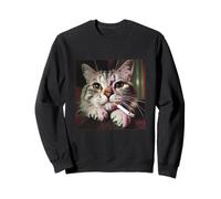 Cigarette Kitty Gen Z Joke Funny Smoking Cat Meme Sweatshirt