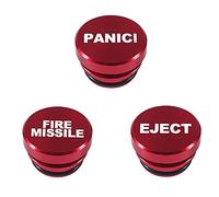 Cigarette Lighter Cover Cap,Car Cigarette Lighter,3PCS 12V Socket Cover Cap,Aluminum Dustproof Plug,12-Volt Replacement Accessories, Fits Most Vehicles (Red)