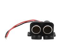 Cigarette Lighter Socket, Car Marine Lighter Socket 12v Power Outlet 2 Socket Cigarette Lighter Diverter Car Charger Socket Dual Hole Cigarette Lighter Socket with 20cm Cable 12v 120w 10a Output for C