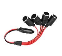 Cigarette Lighter Splitter, High Power 4 Way Car Charger Cigarette Lighter Plug Socket Splitter Adapter