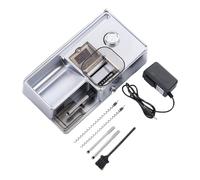 Cigarette Making Machine, 8.0/6.5/5.5Mm Fully Automatic Cigarette Making Machine, Cigarette Filling Machine with Tension Adjustment, 5-Speed Adjustment, Infrared Sensor and Counting(Silver)