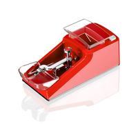 Cigarette Making Machine, 8MM Fully Automatic Cigarette Rolling Machine, Household High-Power Electric Tobacco Filling Machine, Gift for Men(Red)