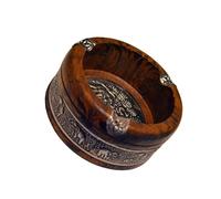 Cigarette Pattern Vintage Elephant Coffee Ashtray Wooden