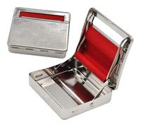 Cigarette Roller Automatic Box, Polished Silver Tobacco Machines