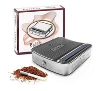 Cigarette Roller Machine Automatic Rolling Tin ZHOORQI Cigarette Rolling Machine Portable Metal Box, Pocket Size Compact Weed Box for Rolling Tobacco, Smoking Roller and Storage Case (A-1)