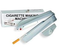 Cigarette Roller Machine Easy Tobacco Injector Manual Cigar Tube Filling Operator Mini Portable Filler Rolling Handy Tool - Make Your Own Cigarette, Grey, 15.4 x 5.2 x 4.6 cm