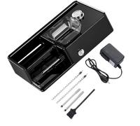 Cigarette Rolling Machine， 8.0/6.5/5.5Mmwith Tension Adjustment, 5-Speed, Infrared Sensor and Counting(Black)