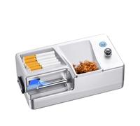 Cigarette Rolling Machine， 8mm Rechargeable Electric Cigarette Machine, Infrared LED Smart Induction, Automatic Portable Filling(Silver)