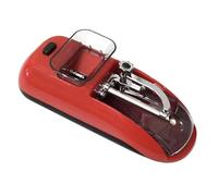 Cigarette Rolling Machine， Electric Automatic Cigarette Filling Machine, Portable Tobacco Accessories, Suitable for 8Mm/6.5Mm Pipes(Red)