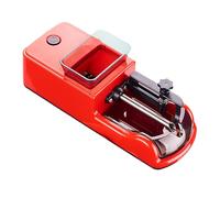 Cigarette Rolling Machine， Electric Portable, Suitable for Pipe Size 8.0/6.5/5.5Mm(Red)