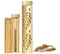 Cigarette Rolling Machine, Joint Roller Vintage with 76mm/110mm Papers, Filters, Tray & Storage Bag - Solid Brass & Pure Copper Roller Machine for Flavours Tobacco - Perfect Gift for Adult Men & Women