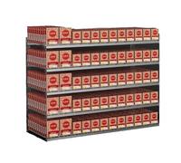 Cigarette Showcases Display Rack, Auto-Push Tray Case Holder, Transparent Matchbook Box Divider Cabinet, Supermarkets Retail Storage Organizer(91.5x28.4x98cm)