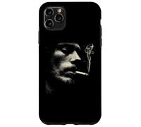 Cigarette Smoker Face Minimalist Grunge Portrait Case for iPhone 11 Pro Max