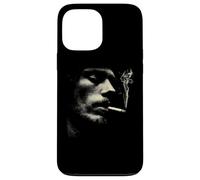Cigarette Smoker Face Minimalist Grunge Portrait Case for iPhone 13 Pro Max