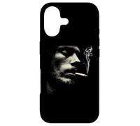 Cigarette Smoker Face Minimalist Grunge Portrait Case for iPhone 17