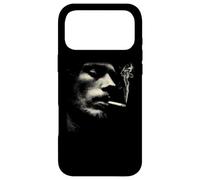 Cigarette Smoker Face Minimalist Grunge Portrait Case for iPhone 17 Pro Max