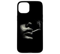 Cigarette Smokers Lips Sensual Minimal Face Line Case for iPhone 15 Plus