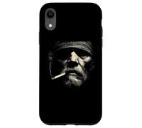 Cigarette Smoking Grizzled Face Urban Grit Case for iPhone XR