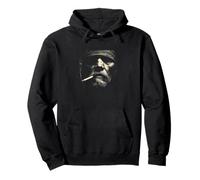 Cigarette Smoking Grizzled Face Urban Grit Pullover Hoodie