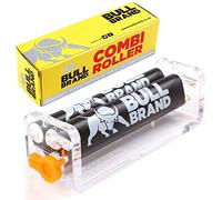 Cigarette Tobacco Smoking Rolling Machine Compact Pocket Size Tobacco Injector Maker with Papers Holder 70MM (Bull Brand Combi Roller)