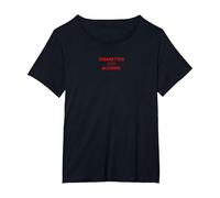 Cigarettes Alcohol Red Aesthetic Soft Grunge Alt Clothes T-Shirt, Women's Plus, Black, 1X