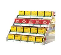 Cigarettes Display Rack, Wall Mounted Retail Display Case, Acrylic Cigarette Showcase Box, Convenience Store Cigarette Candy Manager Organizer(29.5x32.3x24.2cm)